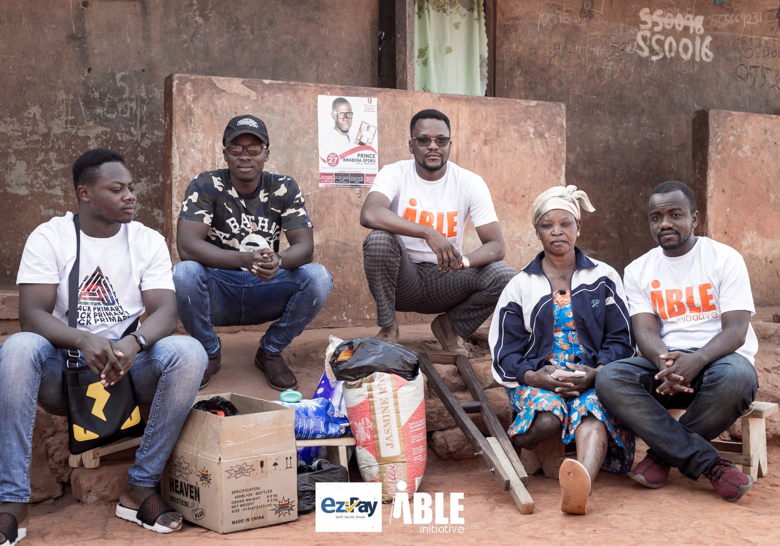 ABLE initiative donates to a hardworking widowed amputee, Madam Francisca ABLE initiative donates to a hardworking widowed amputee, Madam Francisca