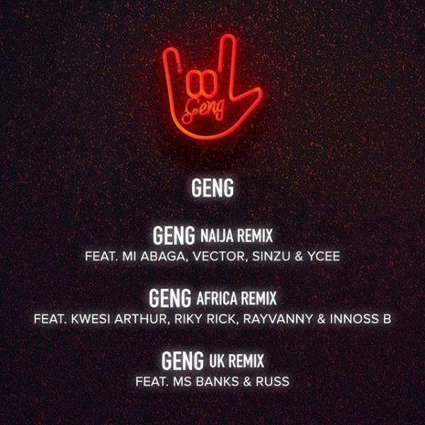 Mayorkun – Geng (Africa Remix) Ft Kwesi Arthur x Riky Rick x Rayvanny & Innoss’B Mayorkun – Geng (Africa Remix) Ft Kwesi Arthur x Riky Rick x Rayvanny & Innoss’B