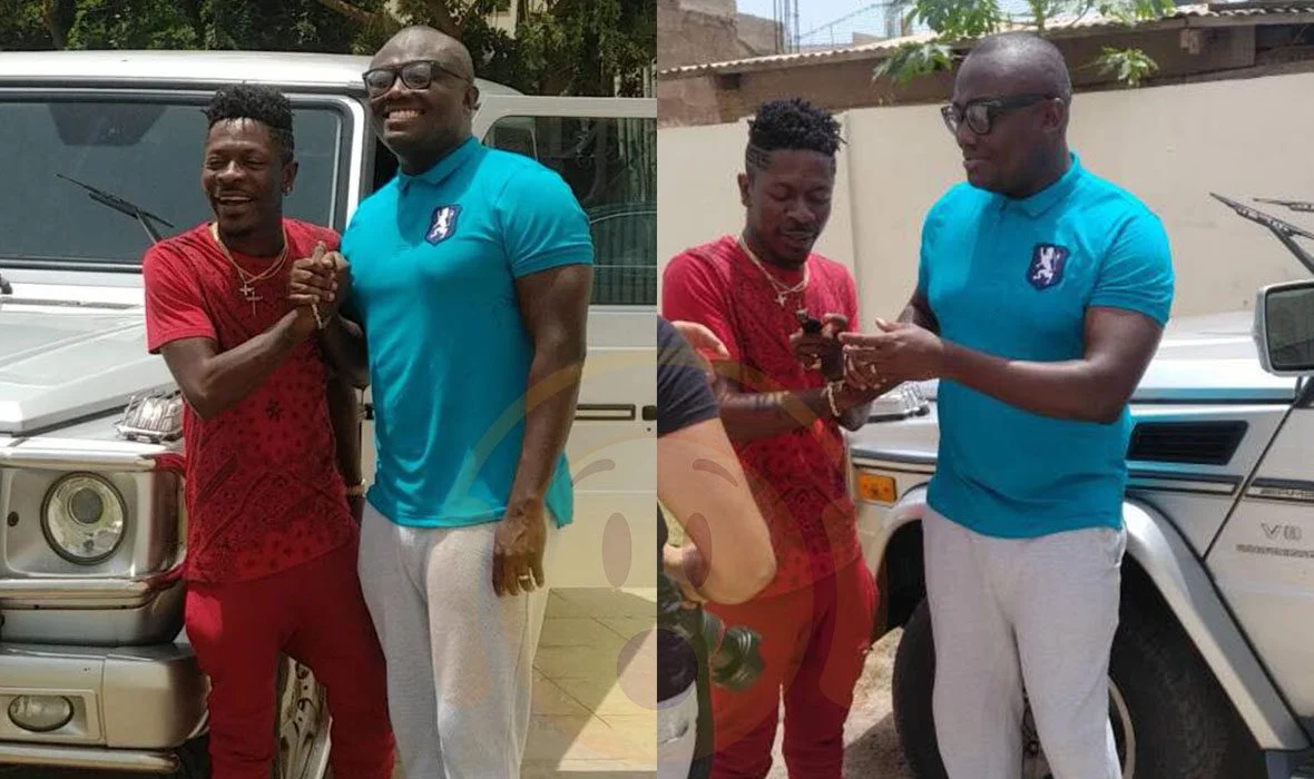 Shatta Wale receives a Mercedes Benz G-Wagon as birthday present from EIB Records