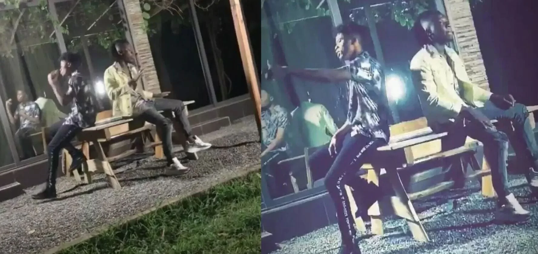 Kwesi Arthur & Stonebwoy shooting a dope music video together
