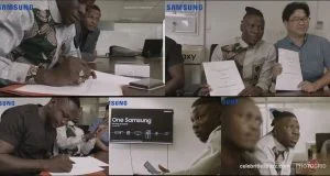 Stonebwoy signed as brand ambassador for Samsung Ghana Limited