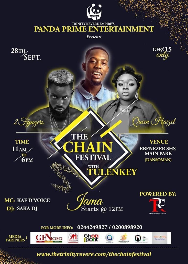Maiden Edition: The Chain Festival, with Tulenkey comes off on 28th Sept 2019 Maiden Edition: The Chain Festival, with Tulenkey comes off on 28th Sept 2019