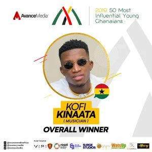 Kofi Kinaata voted 2019 Most Influential Young Ghanaian – CHECK FULL LIST