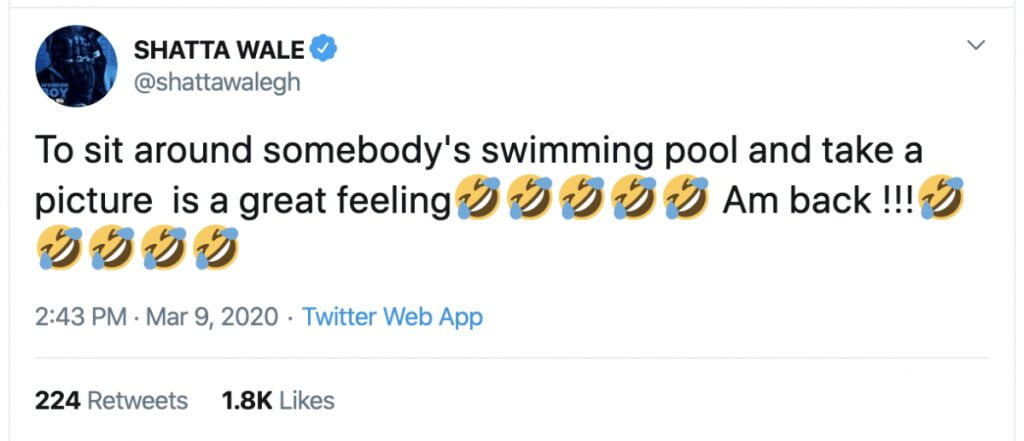 shatta Shatta Wale mocks Sarkodie again