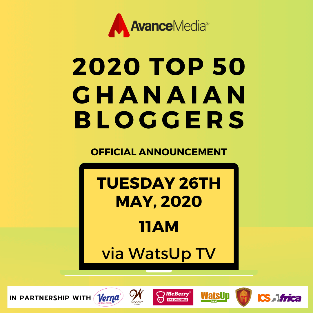 Avance Media partners Woodin & Verna to Release 2020 Top 50 Ghanaian Bloggers Ranking