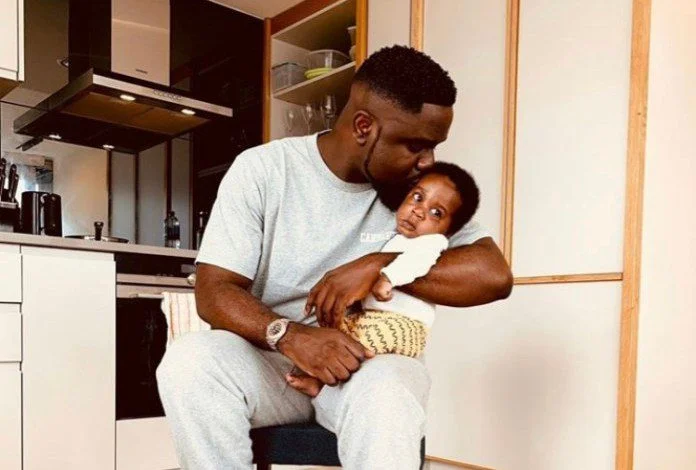 Meet Sarkodie’s Newborn Son, Michael Nana Yaw Owusu Addo Jnr