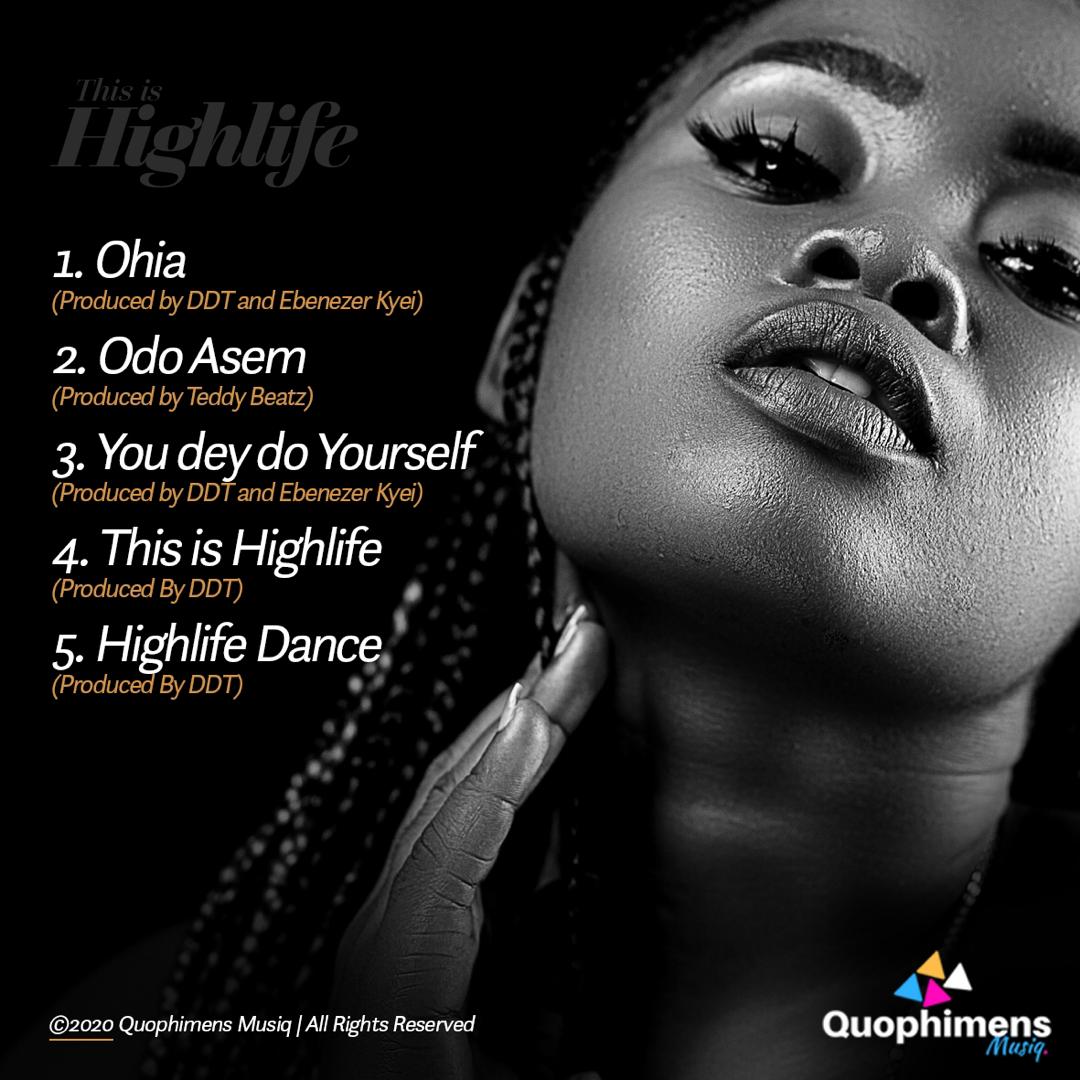 NaaNa Blu releases official album cover and track list of her maiden EP “This Is Highlife”