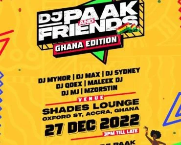 DJ Paak – DJ Paak & Friends (Ghana Edition MIX) DJ Paak – DJ Paak & Friends (Ghana Edition MIX)